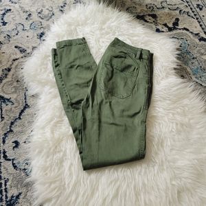 J. Crew Womens Cafe Green Pants, Size 26, Johger skinny chino